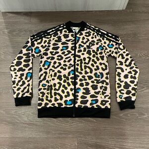 Adidas Originals Kids Girl's Leopard Track Top